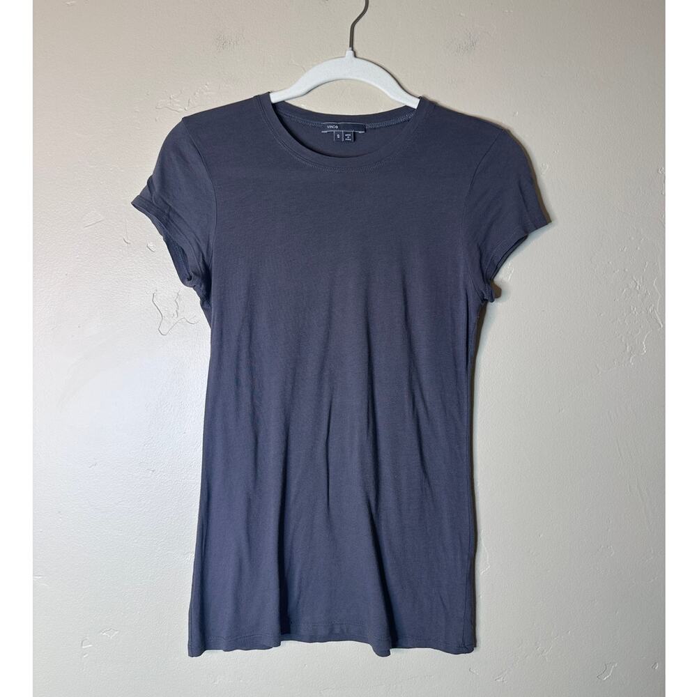 Vince Slate Gray Crew Neck Tee SMALL